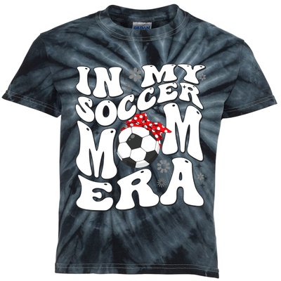 Retro In My Soccer Mom Era Mama Boy Kids Tie-Dye T-Shirt