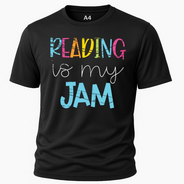Reading Is My Jam Read Teacher ELA Teacher Cooling Performance Crew T-Shirt