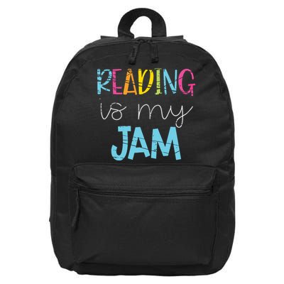 Reading Is My Jam Read Teacher ELA Teacher 16 in Basic Backpack