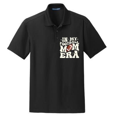 Retro In My Football Mom Era Football Mama Dry Zone Grid Polo