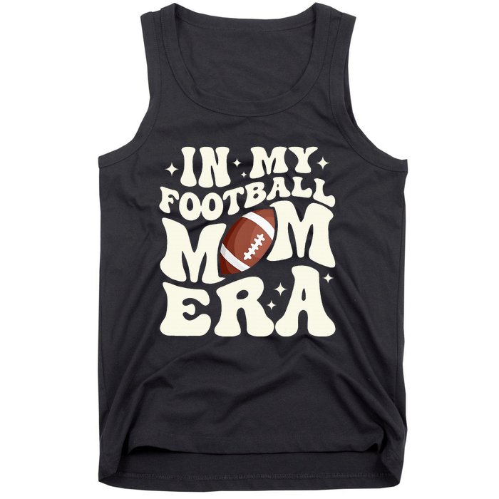 Retro In My Football Mom Era Football Mama Tank Top