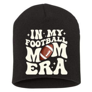 Retro In My Football Mom Era Football Mama Short Acrylic Beanie