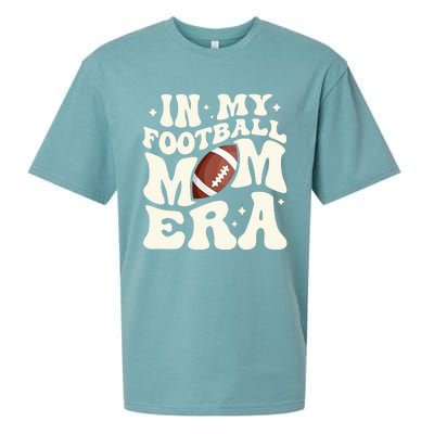 Retro In My Football Mom Era Football Mama Sueded Cloud Jersey T-Shirt