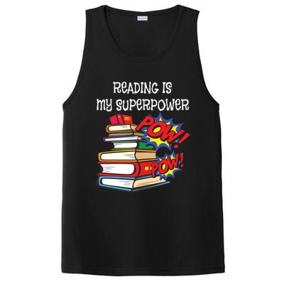 Reading Is My Super Power Superhero Best English Teacher PosiCharge Competitor Tank