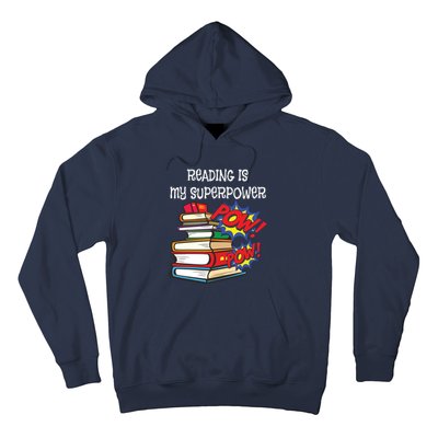 Reading Is My Super Power Superhero Best English Teacher Hoodie