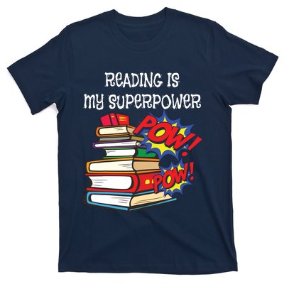 Reading Is My Super Power Superhero Best English Teacher T-Shirt