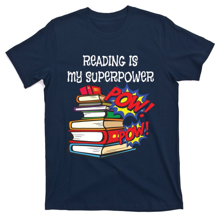 Reading Is My Super Power Superhero Best English Teacher T-Shirt