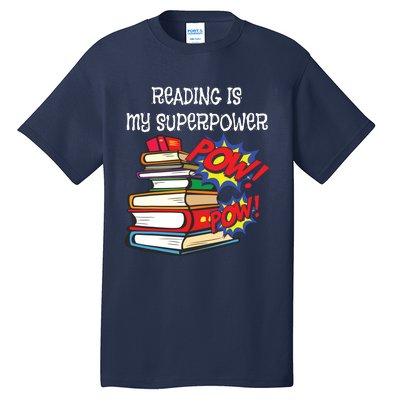 Reading Is My Super Power Superhero Best English Teacher Tall T-Shirt