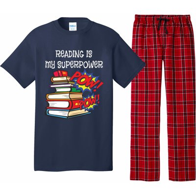 Reading Is My Super Power Superhero Best English Teacher Pajama Set