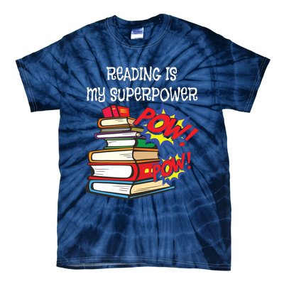 Reading Is My Super Power Superhero Best English Teacher Tie-Dye T-Shirt