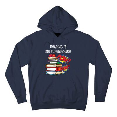 Reading Is My Super Power Superhero Best English Teacher Tall Hoodie