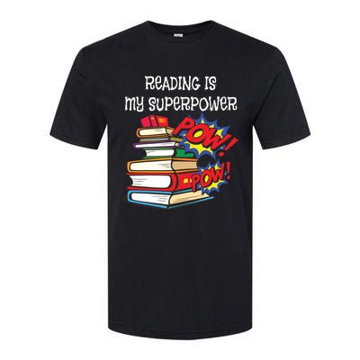 Reading Is My Super Power Superhero Best English Teacher Softstyle CVC T-Shirt