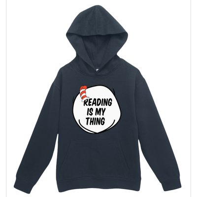 Reading is my Thing Funny Bookworm Reading book Lover Urban Pullover Hoodie