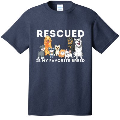 Rescued Is My Favorite Breed Animal Rescue T-Shirt