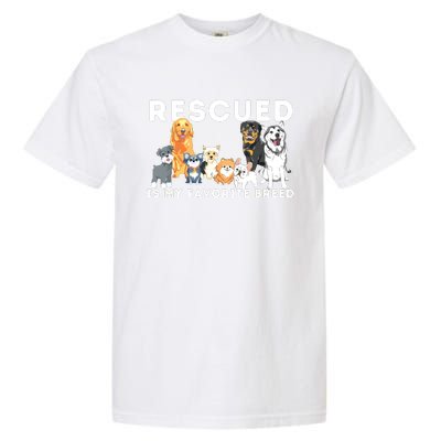 Rescued Is My Favorite Breed Animal Rescue Garment-Dyed Heavyweight T-Shirt