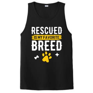 Rescued Is My Favorite Breed Funny Animal Rescue Foster PosiCharge Competitor Tank