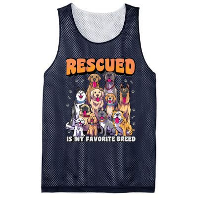 Rescued Is My Favorite Breed Shirts Animal Rescue Dog Rescue Mesh Reversible Basketball Jersey Tank