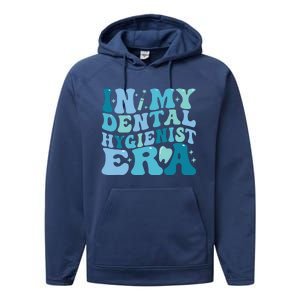 Retro In My Dental Hygienist Era Dentist Dental Student Performance Fleece Hoodie