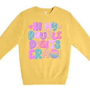 Retro In My Double Digits Era Premium Crewneck Sweatshirt