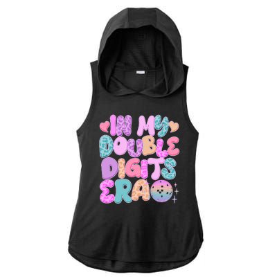 Retro In My Double Digits Era Ladies PosiCharge Tri-Blend Wicking Draft Hoodie Tank