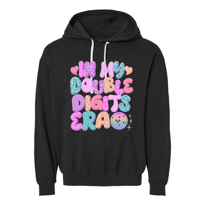 Retro In My Double Digits Era Garment-Dyed Fleece Hoodie