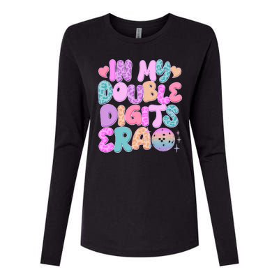 Retro In My Double Digits Era Womens Cotton Relaxed Long Sleeve T-Shirt