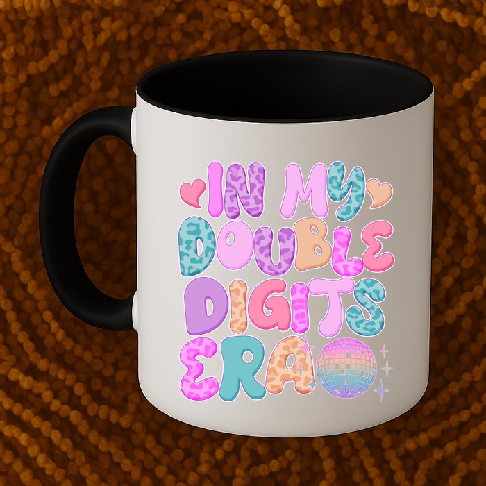 Retro In My Double Digits Era Mug