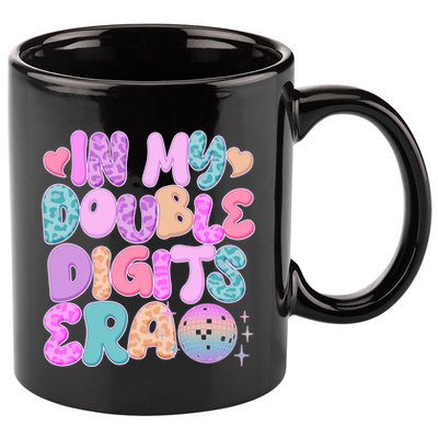 Retro In My Double Digits Era 11oz C Handle Ceramic Mug