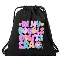 Retro In My Double Digits Era Drawstring Bag