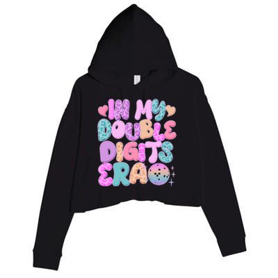 Retro In My Double Digits Era Crop Fleece Hoodie