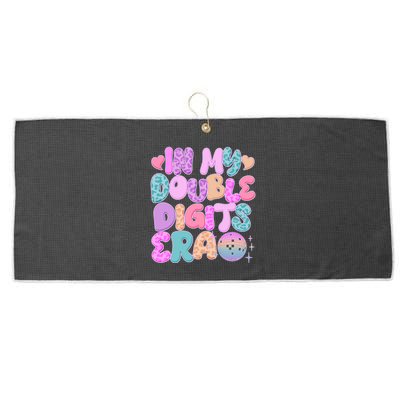 Retro In My Double Digits Era Large Microfiber Waffle Golf Towel