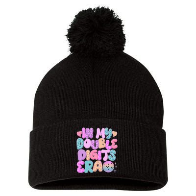 Retro In My Double Digits Era Pom Pom 12in Knit Beanie