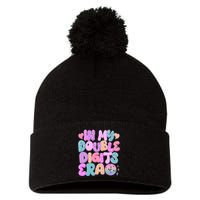 Retro In My Double Digits Era Pom Pom 12in Knit Beanie