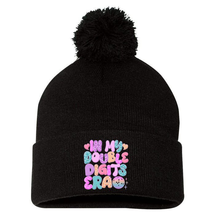 Retro In My Double Digits Era Pom Pom 12in Knit Beanie