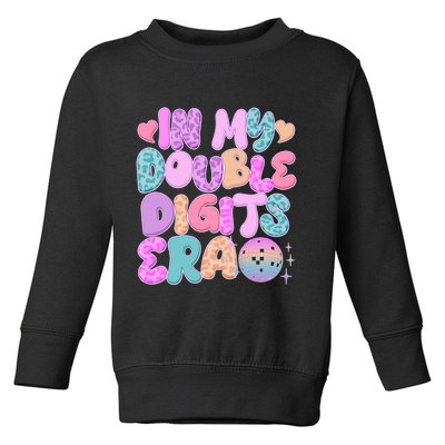 Retro In My Double Digits Era Toddler Sweatshirt