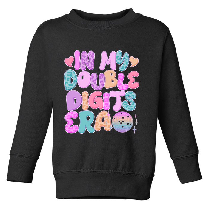 Retro In My Double Digits Era Toddler Sweatshirt