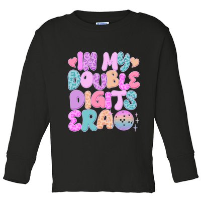 Retro In My Double Digits Era Toddler Long Sleeve Shirt