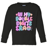 Retro In My Double Digits Era Toddler Long Sleeve Shirt