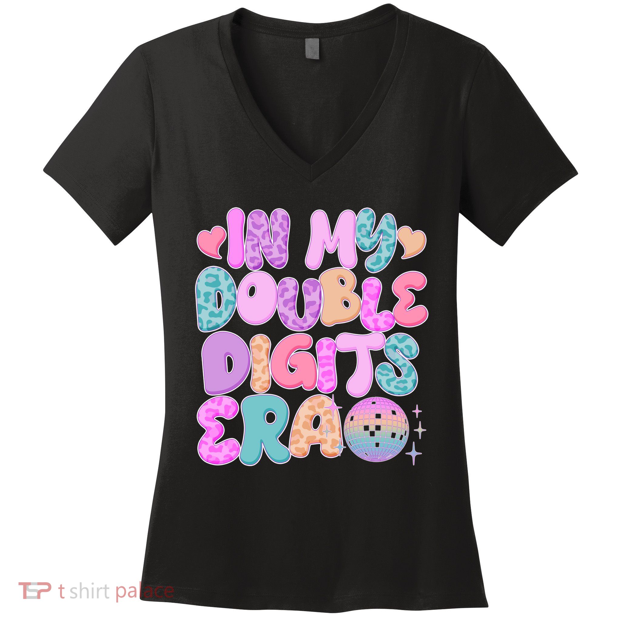 Retro In My Double Digits Era Women's V-Neck T-Shirt