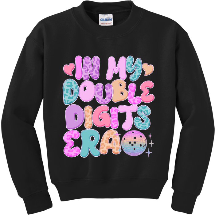 Retro In My Double Digits Era Kids Sweatshirt