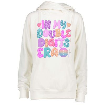 Retro In My Double Digits Era Womens Funnel Neck Pullover Hood