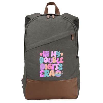 Retro In My Double Digits Era Cotton Canvas Backpack