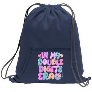 Retro In My Double Digits Era Sweatshirt Cinch Pack Bag