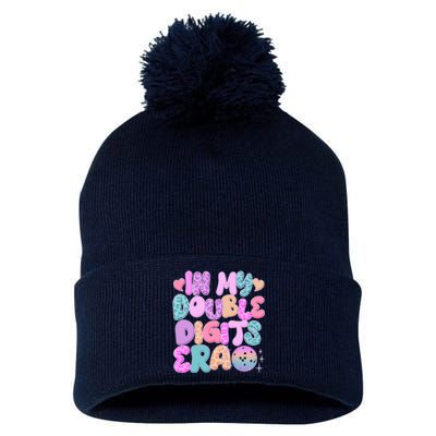 Retro In My Double Digits Era Pom Pom 12in Knit Beanie