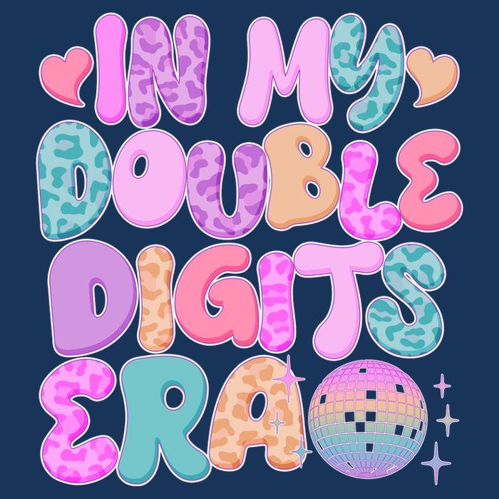 Retro In My Double Digits Era Infant Baby Jersey Bodysuit