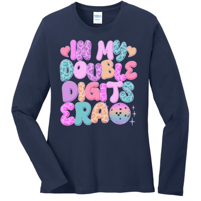 Retro In My Double Digits Era Ladies Long Sleeve Shirt