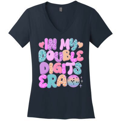 Retro In My Double Digits Era Women's V-Neck T-Shirt