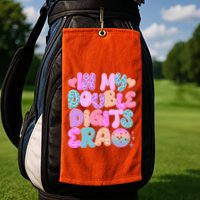 Retro In My Double Digits Era Golf Towel