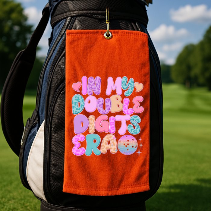 Retro In My Double Digits Era Golf Towel