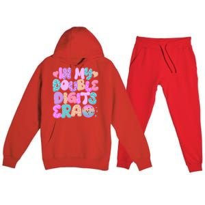 Retro In My Double Digits Era Premium Hooded Sweatsuit Set